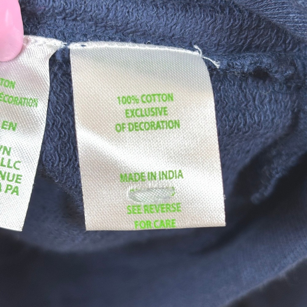 Lilly Pulitzer Luxletic Ashlee Half-Zip Pullover Low Tide Navy Women's L NWOT - Picture 9 of 11